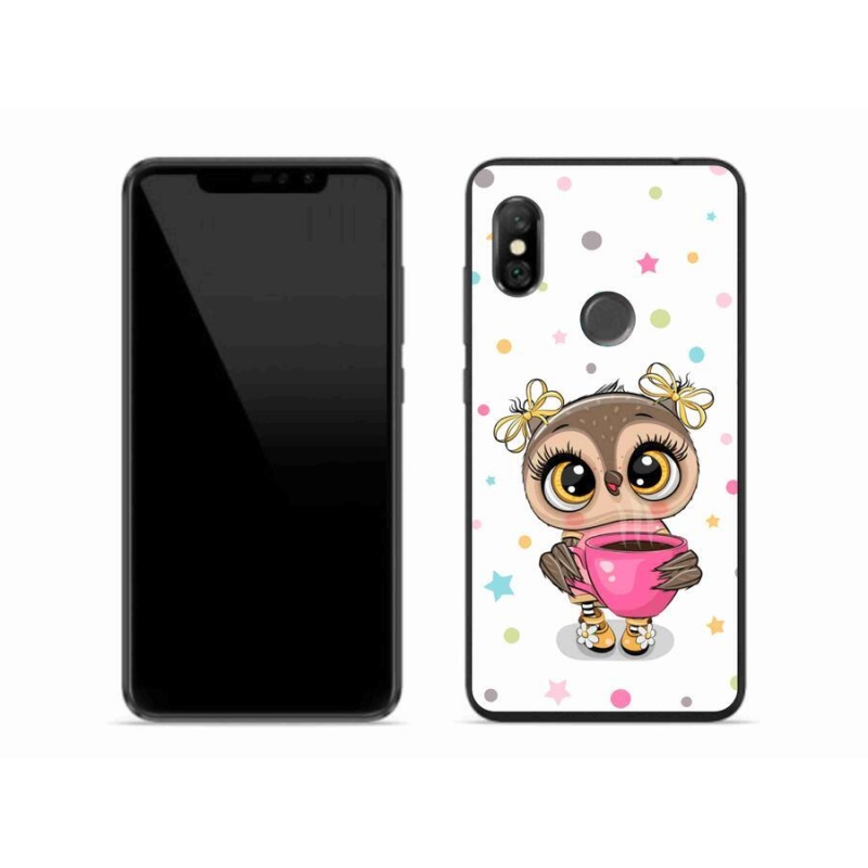 Gél borítás mmCase a Xiaomi Redmi Note 6 Pro számára - rajzfilm bagoly