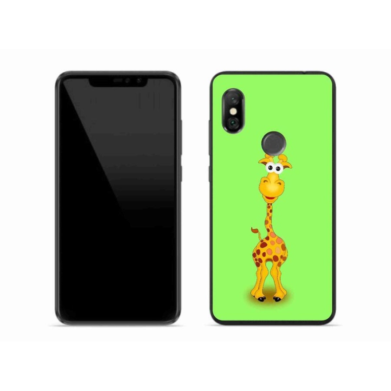 Gél borítás mmCase a Xiaomi Redmi Note 6 Pro-hoz - rajzfilm zsiráf