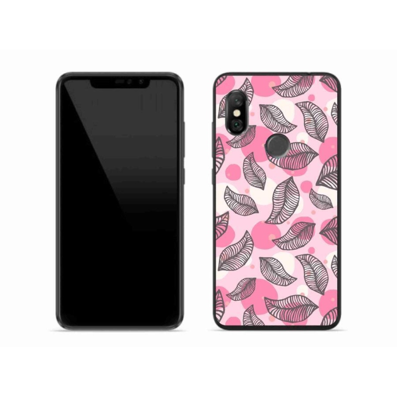 Gél borítás mmCase a Xiaomi Redmi Note 6 Pro-hoz - rajzfilmes hulló levelek