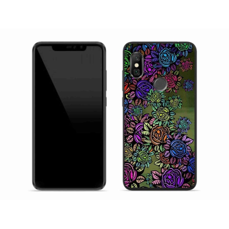 Gél borítás mmCase a Xiaomi Redmi Note 6 Pro számára - virágok 6