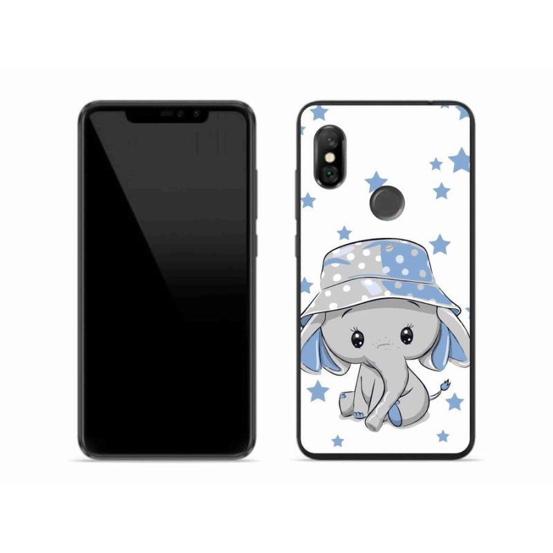 Gél borítás mmCase a Xiaomi Redmi Note 6 Pro készülékhez - kék elefánt