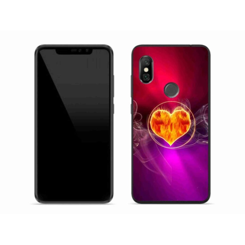 Gél borítás mmCase a Xiaomi Redmi Note 6 Pro számára - tüzes szív