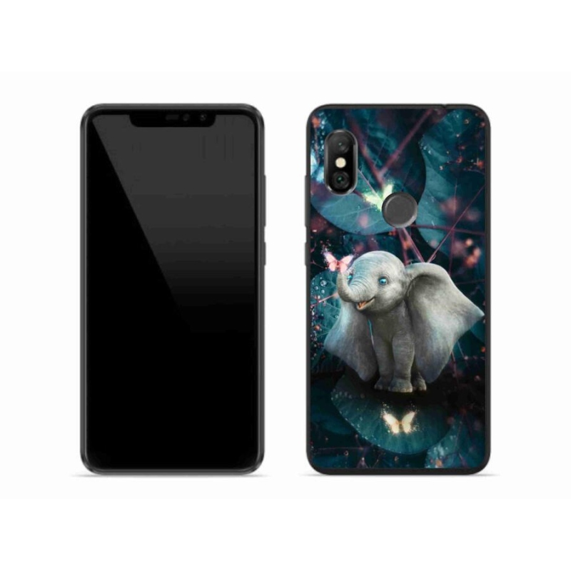 Gél borítás mmCase a Xiaomi Redmi Note 6 Pro számára - aranyos elefánt