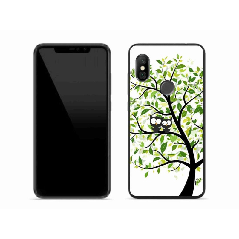 Gél borítás mmCase a Xiaomi Redmi Note 6 Pro számára - baglyok a fán