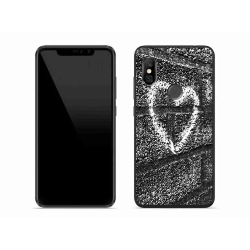 Gél borítás mmCase a Xiaomi Redmi Note 6 Pro-hoz - szív a falon