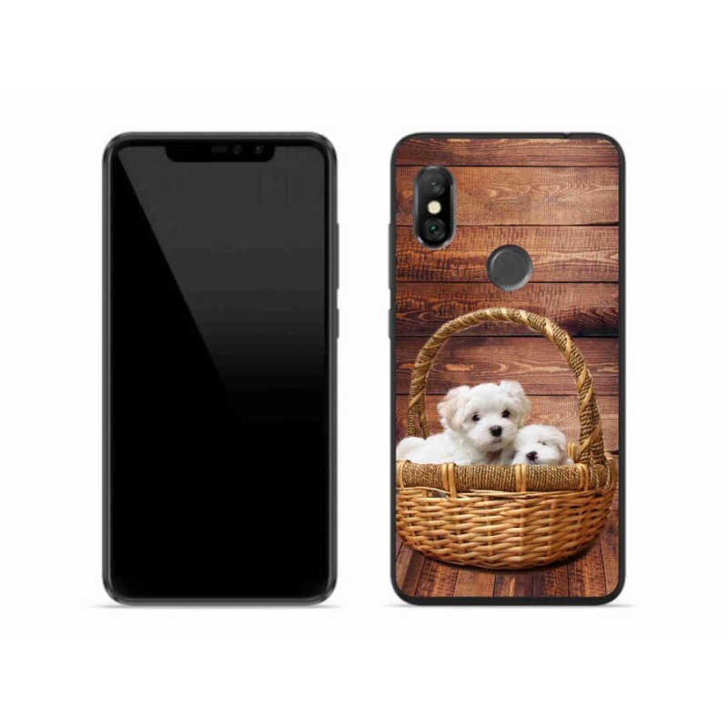 Gél borítás mmCase a Xiaomi Redmi Note 6 Pro számára - kölyökkutyák