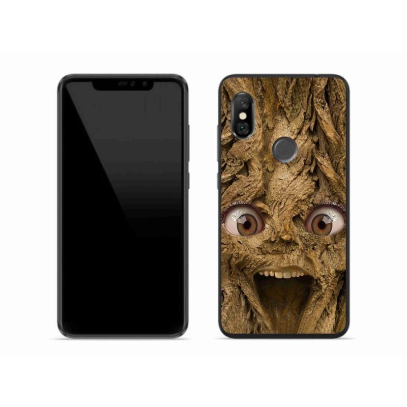 Gél borítás mmCase a Xiaomi Redmi Note 6 Pro számára - vidám fa szemekkel