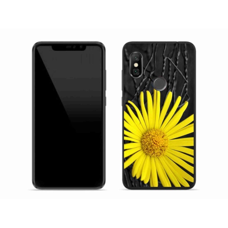 Gél borítás mmCase a Xiaomi Redmi Note 6 Pro készülékhez - sárga virág