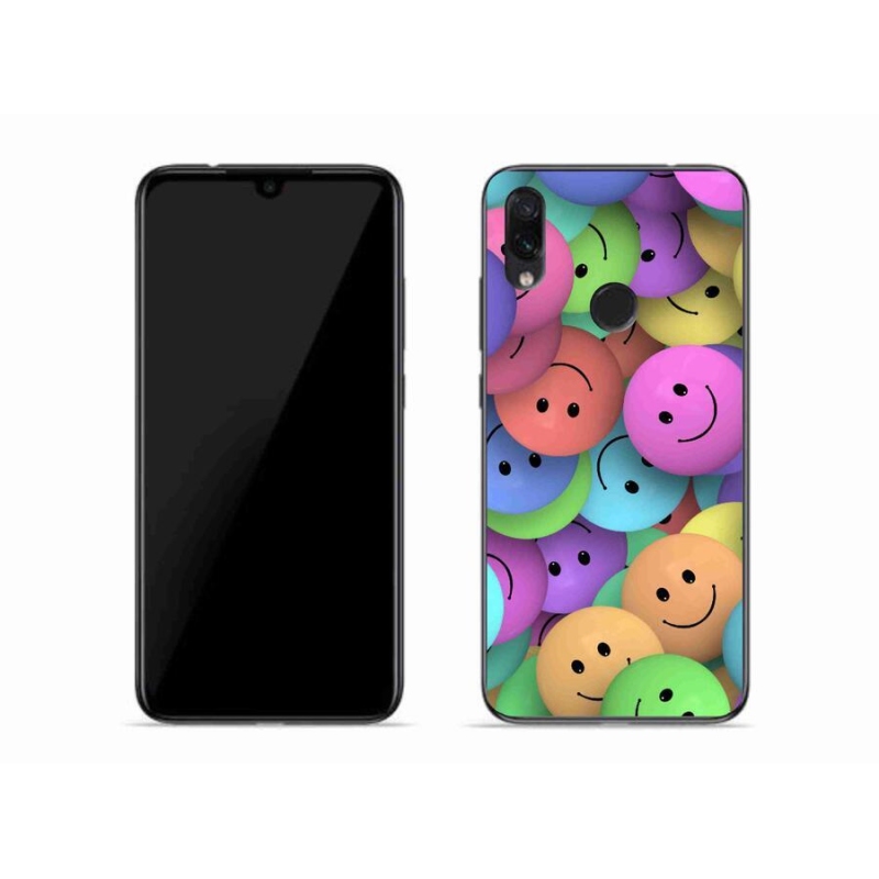 Gél borító mmCase a Xiaomi Redmi Note 7-hez - színes smiley-k