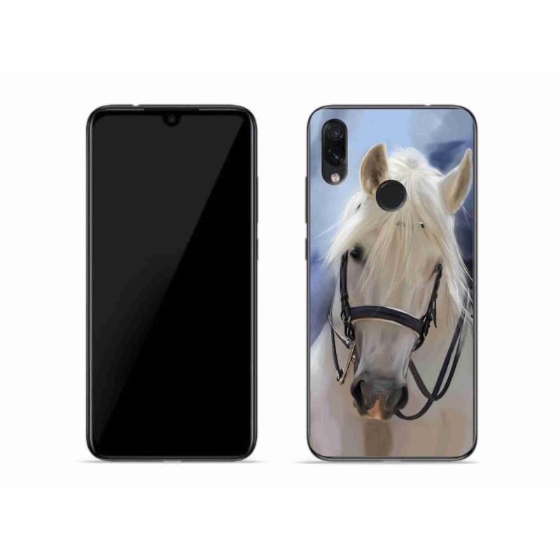 Gél borítás mmCase a Xiaomi Redmi Note 7-hez - fehér ló