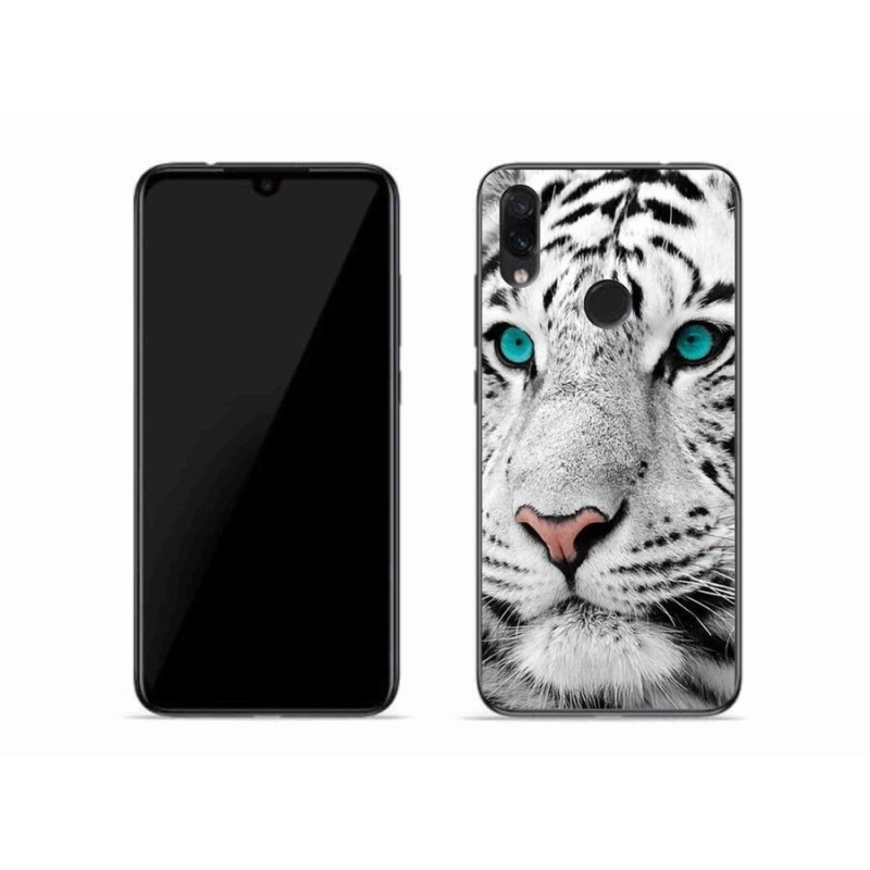 Gél borítás mmCase a Xiaomi Redmi Note 7-hez - fehér tigris