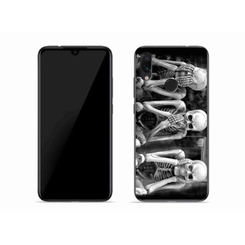 Gél borítás mmCase a Xiaomi Redmi Note 7-hez - csontvázak