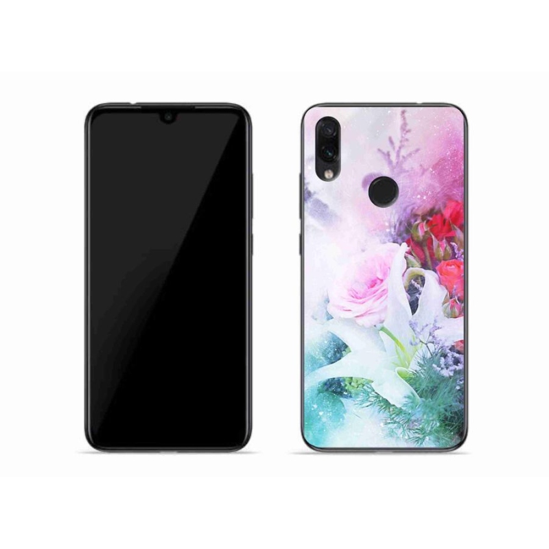 Gél borítás mmCase a Xiaomi Redmi Note 7-hez - virágok 4