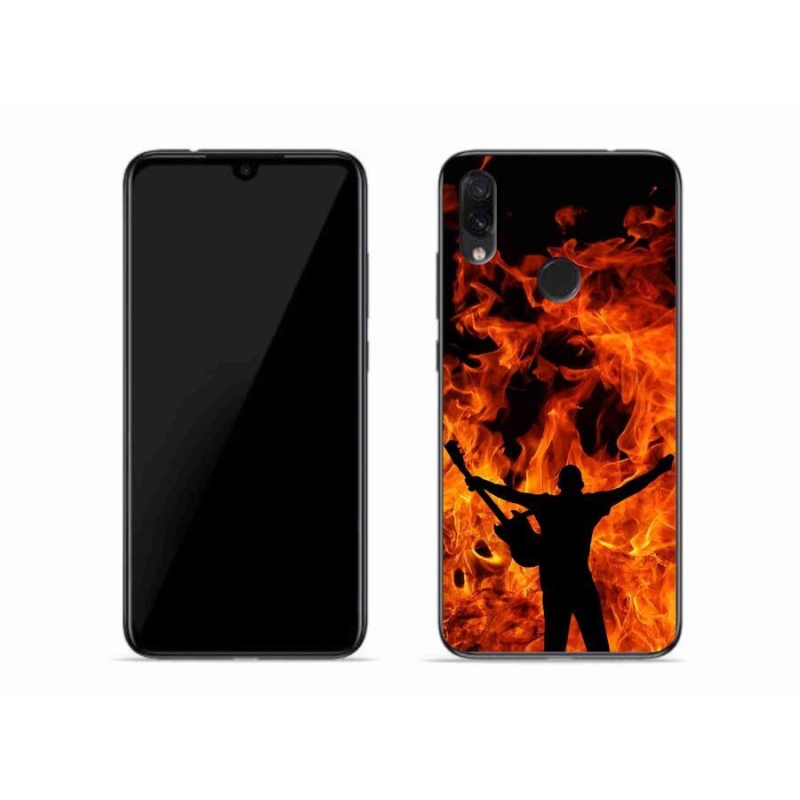 Gél borító mmCase a Xiaomi Redmi Note 7-hez - zenész és tűz