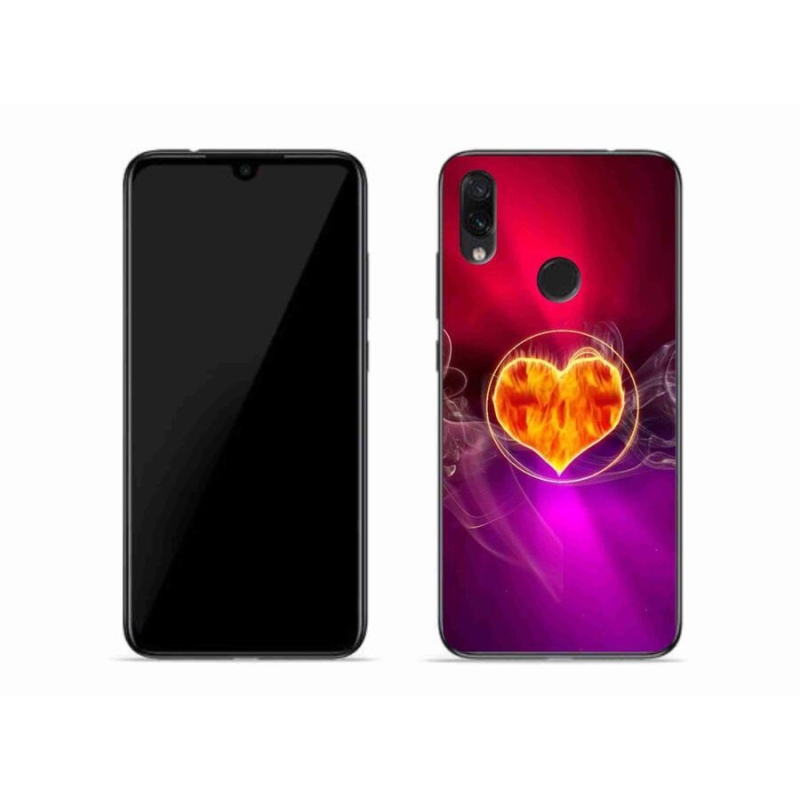 Gél borítás mmCase a Xiaomi Redmi Note 7-hez - tüzes szív