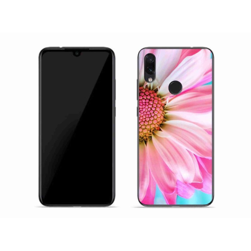 Gél borítás mmCase a Xiaomi Redmi Note 7-hez - rózsaszín virág