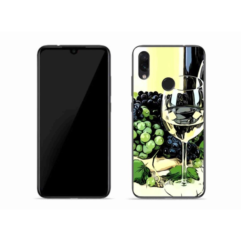 Gél borító mmCase a Xiaomi Redmi Note 7-hez - pohár bor