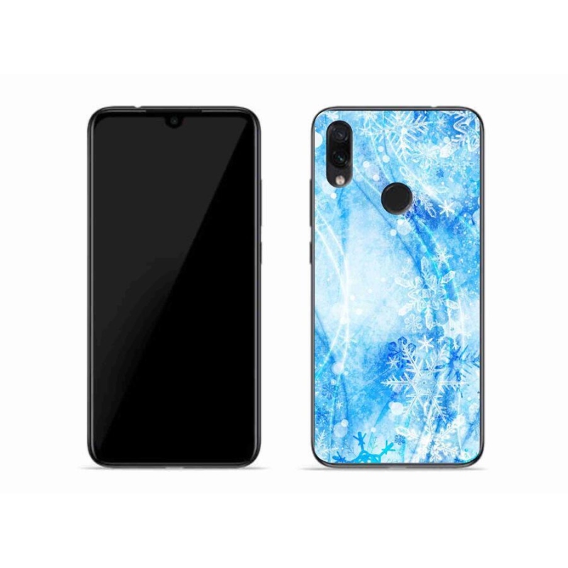 Gél borítás mmCase a Xiaomi Redmi Note 7-hez - hópelyhek