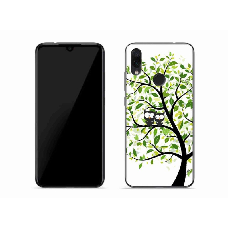 Gél borító mmCase a Xiaomi Redmi Note 7-hez - baglyok a fán