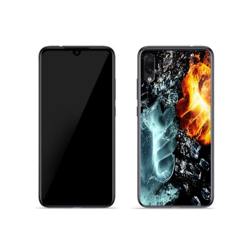 Gél borítás mmCase a Xiaomi Redmi Note 7-hez - víz és tűz