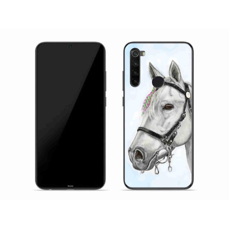 Gél borítás mmCase a Xiaomi Redmi Note 8-hoz - fehér ló 1