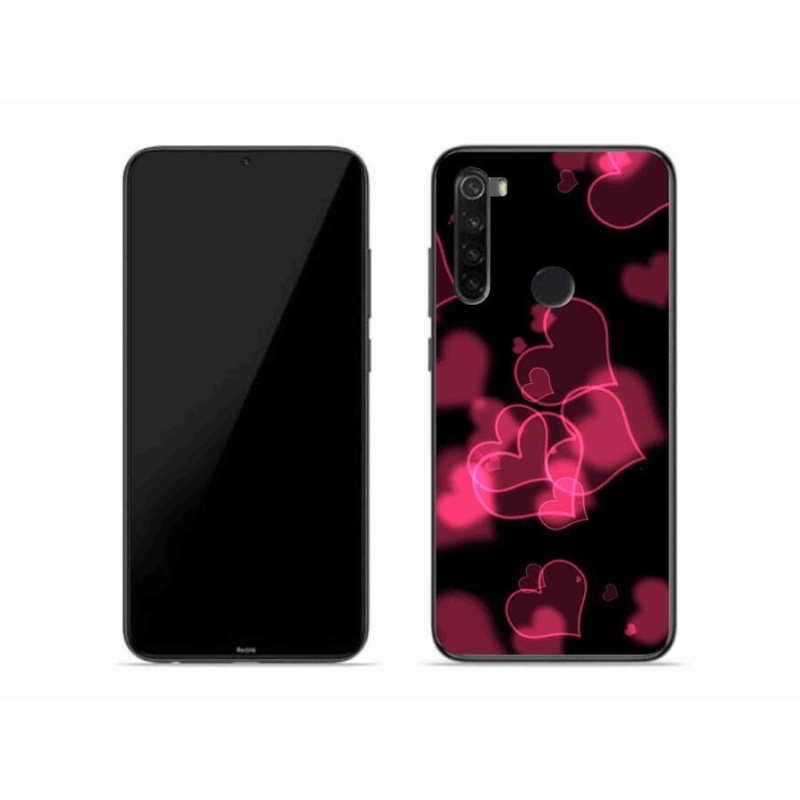 Gél borítás mmCase a Xiaomi Redmi Note 8-hoz - piros szívek