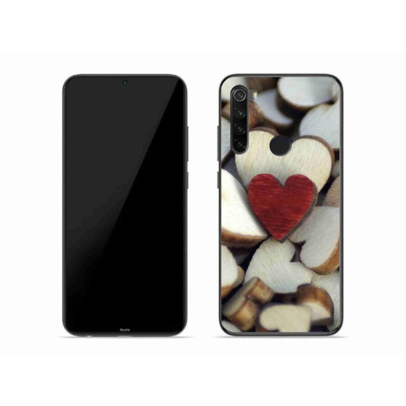 Gél borítás mmCase a Xiaomi Redmi Note 8-hoz - gravírozott piros szív