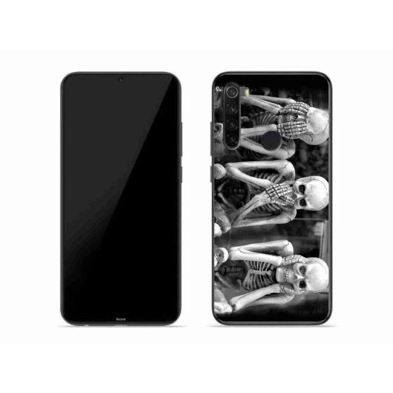 Gél borítás mmCase a Xiaomi Redmi Note 8-hoz - csontvázak
