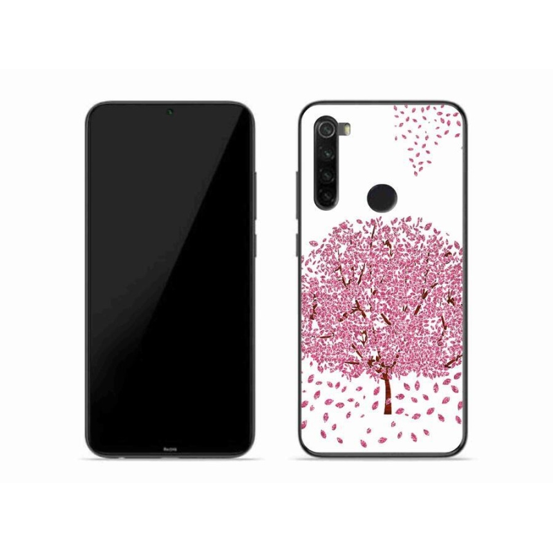 Gél borító mmCase a Xiaomi Redmi Note 8-hoz - rajzfilmfa levelekkel