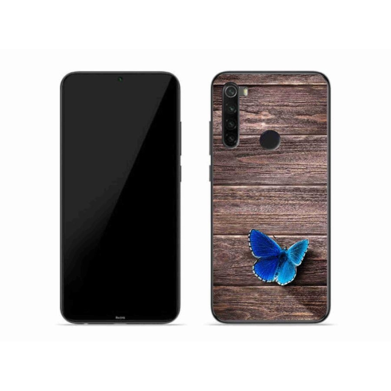 Gél borítás mmCase a Xiaomi Redmi Note 8-hoz - kék pillangó 1