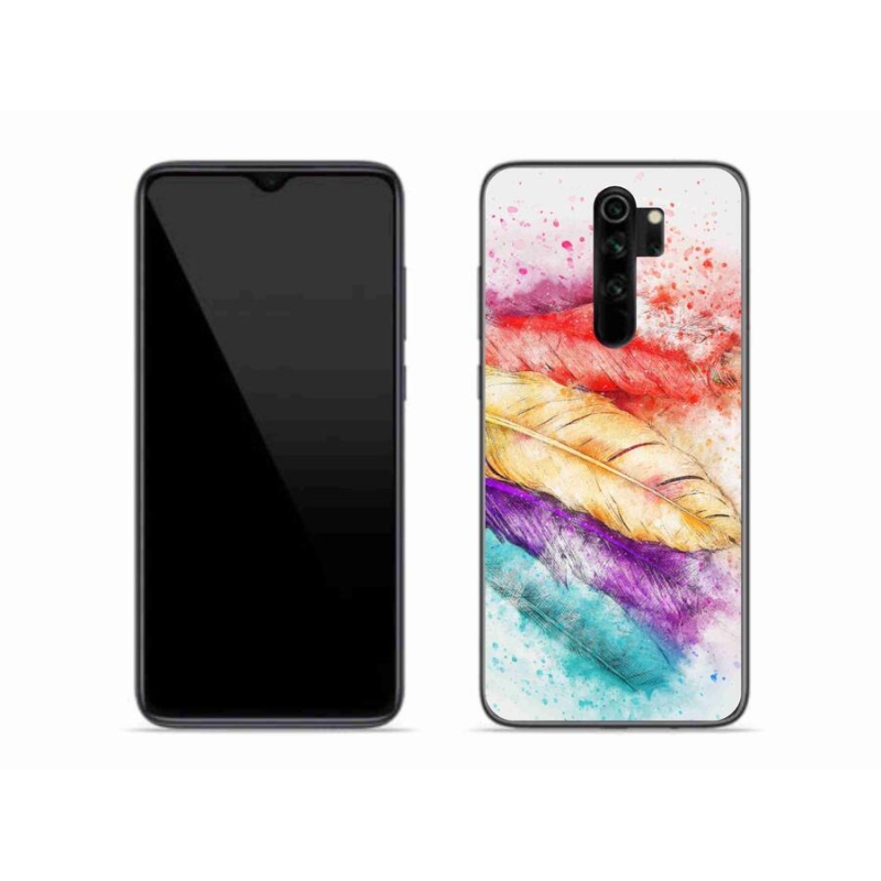 Gél borítás mmCase a Xiaomi Redmi Note 8 Pro számára - színes tollakkal