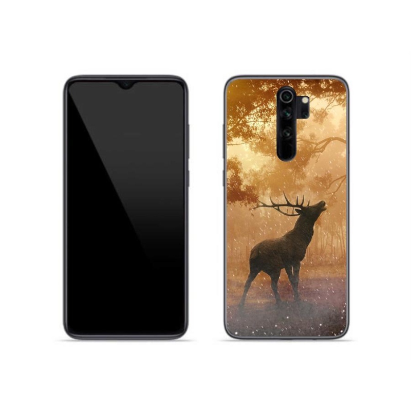 Zselés borítás mmCase a Xiaomi Redmi Note 8 Pro számára - szarvasok a vadászaton