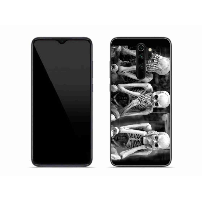 Gél borítás mmCase a Xiaomi Redmi Note 8 Pro számára - csontvázak
