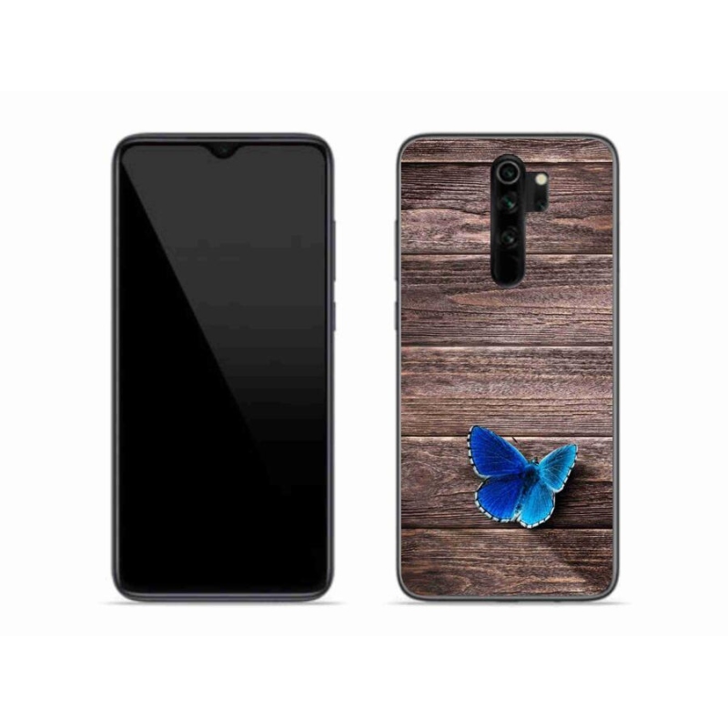 Gél borítás mmCase a Xiaomi Redmi Note 8 Pro-hoz - kék pillangó 1