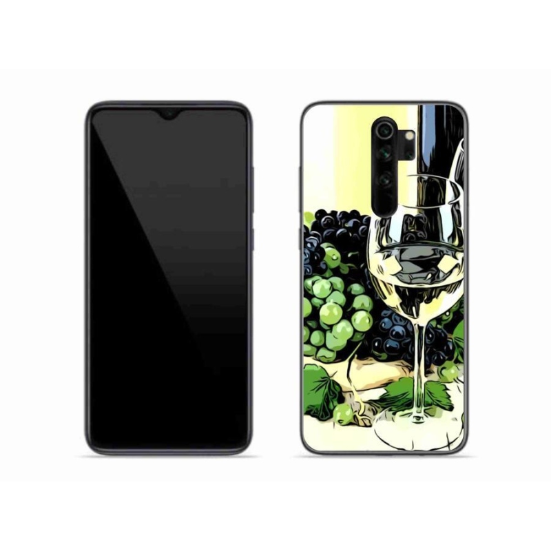 Gél borítás mmCase a Xiaomi Redmi Note 8 Pro számára - pohár bor