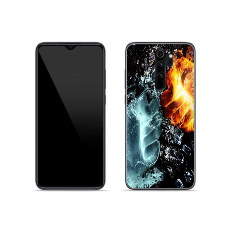 Gél borítás mmCase a Xiaomi Redmi Note 8 Pro-hoz - víz és tűz