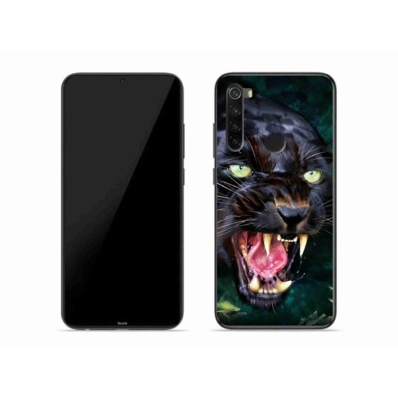 Gél borítás mmCase a Xiaomi Redmi Note 8-hoz - dühös fekete párduc