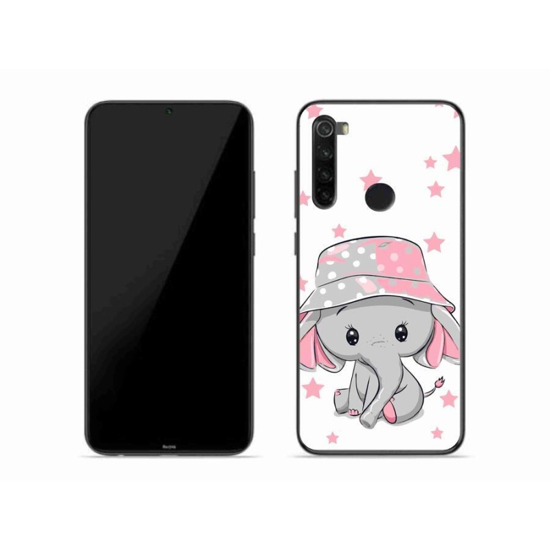 Gél borítás mmCase a Xiaomi Redmi Note 8-hoz - rózsaszín elefánt