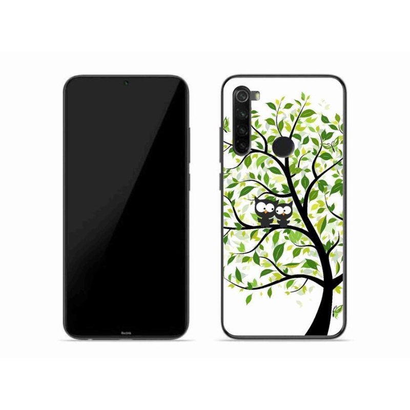 Gél borító mmCase a Xiaomi Redmi Note 8-hoz - baglyok a fán