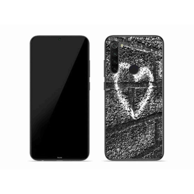 Gél borítás mmCase a Xiaomi Redmi Note 8-hoz - szív a falon