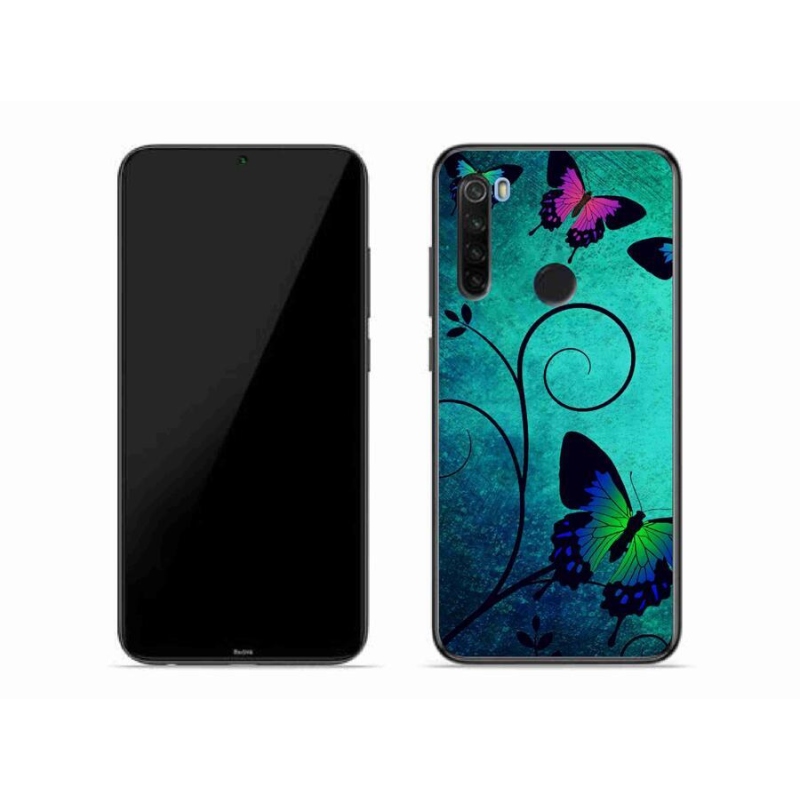 Gél borítás mmCase a Xiaomi Redmi Note 8T-hez - színes pillangók