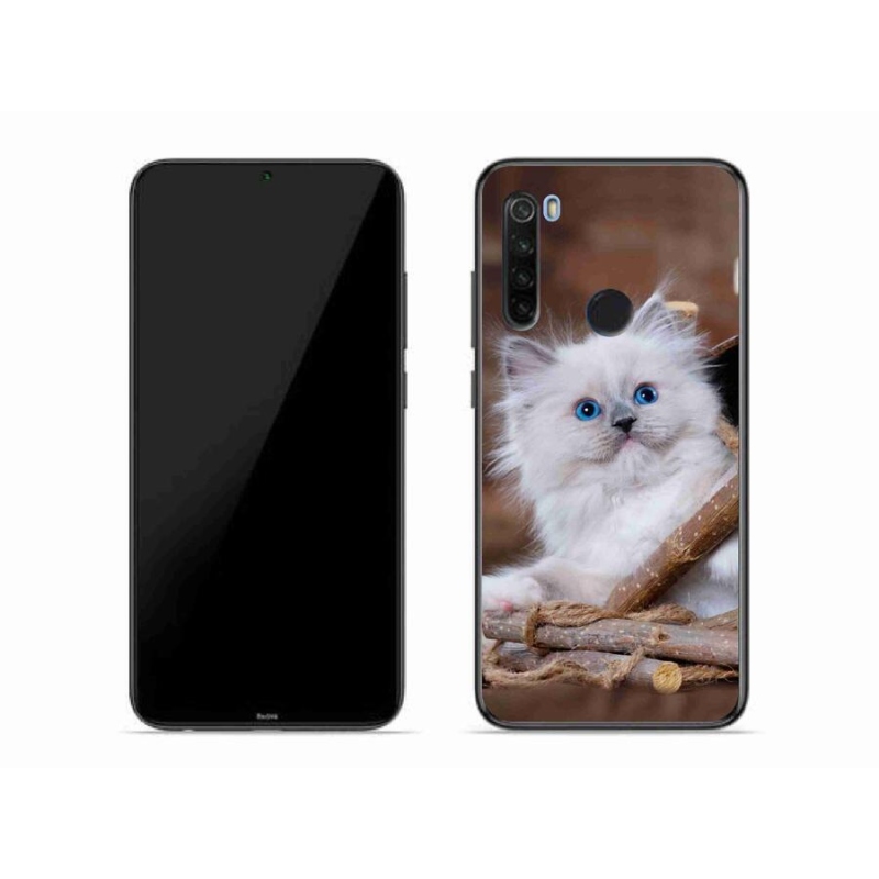 Gél borítás mmCase a Xiaomi Redmi Note 8T-hez - fehér cica