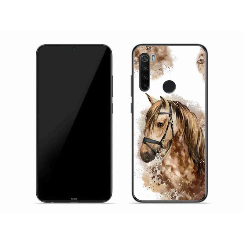 Gél borítás mmCase a Xiaomi Redmi Note 8T-hez - barna rajzfilm ló