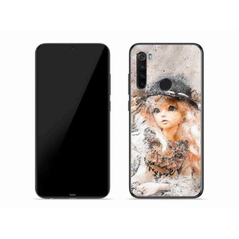 Gél borító mmCase a Xiaomi Redmi Note 8T-hez - lány kalapban
