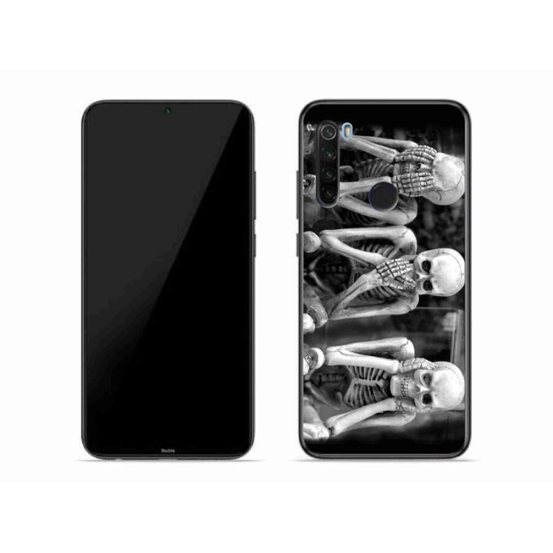 Gél borítás mmCase a Xiaomi Redmi Note 8T-hez - csontvázak