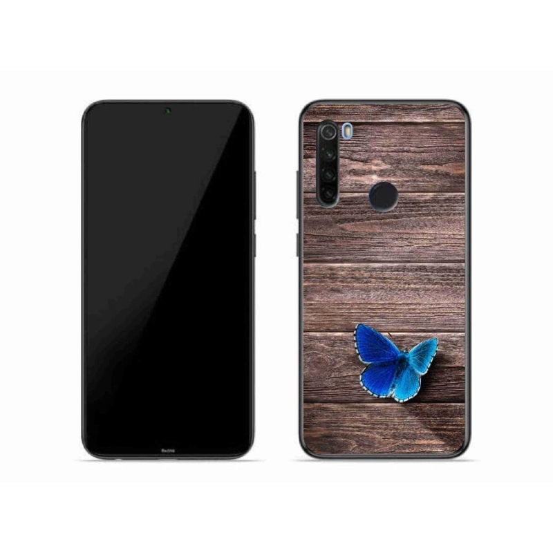 Gél borítás mmCase a Xiaomi Redmi Note 8T-hez - kék pillangó 1