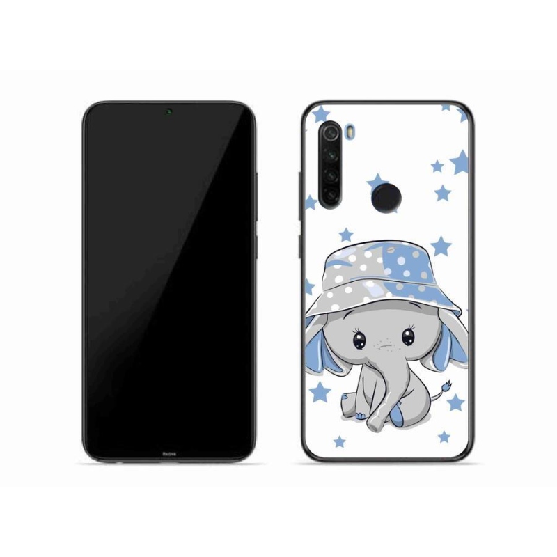 Gél borítás mmCase a Xiaomi Redmi Note 8T-hez - kék elefánt
