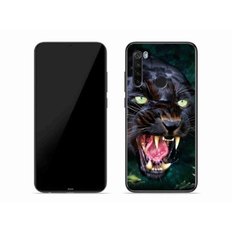 Gél borítás mmCase a Xiaomi Redmi Note 8T-hez - dühös fekete párduc