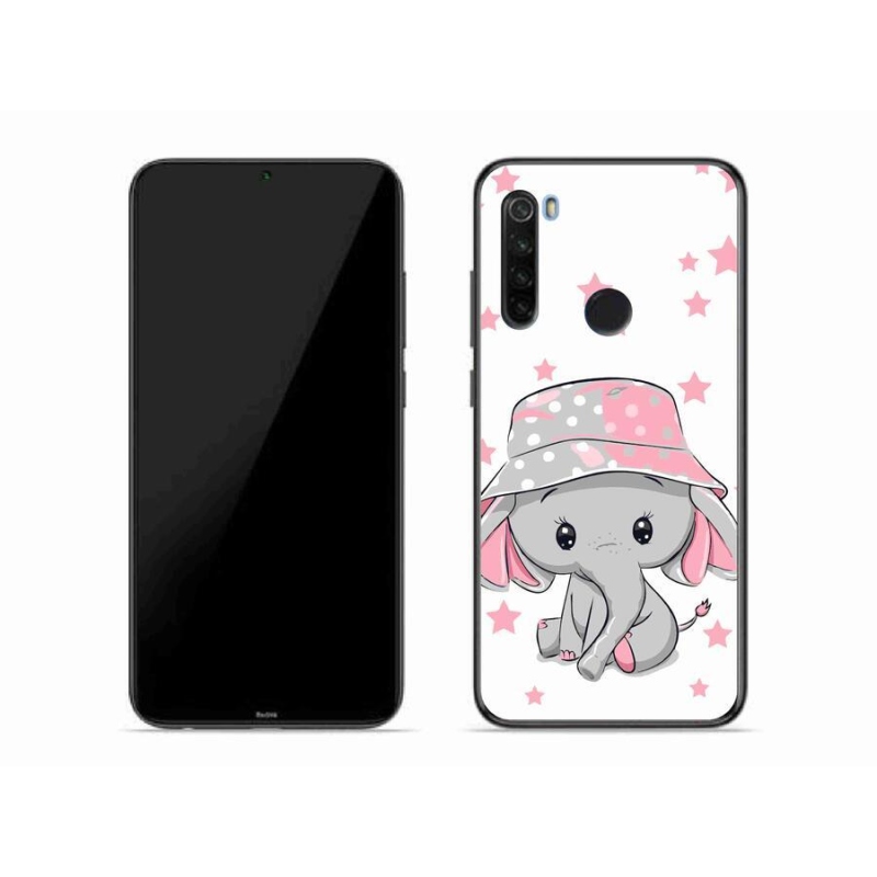 Gél borítás mmCase a Xiaomi Redmi Note 8T-hez - rózsaszín elefánt