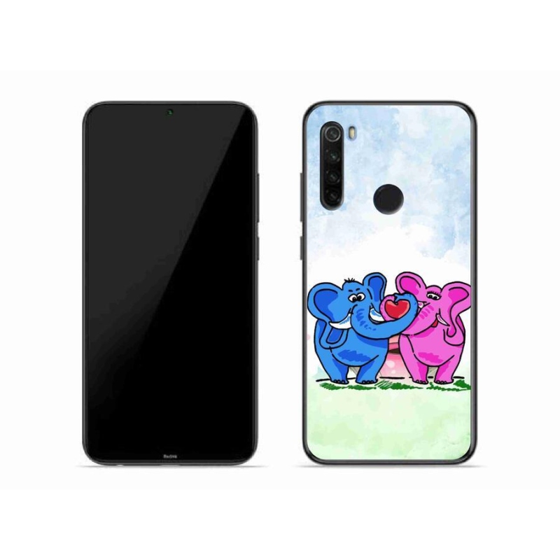 Gél borítás mmCase a Xiaomi Redmi Note 8T-hez - szerelmes elefántok
